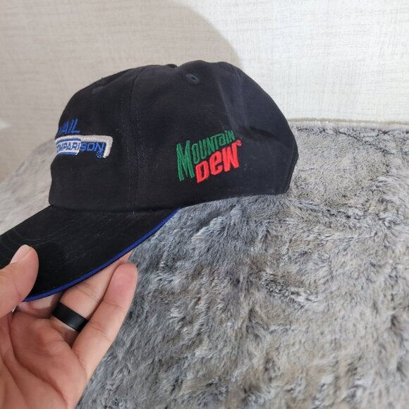 Y2K Vail Colorado Promo Staff Strapback Hat Mountain Dew Sprint Made in Canada - Picture 2 of 6
